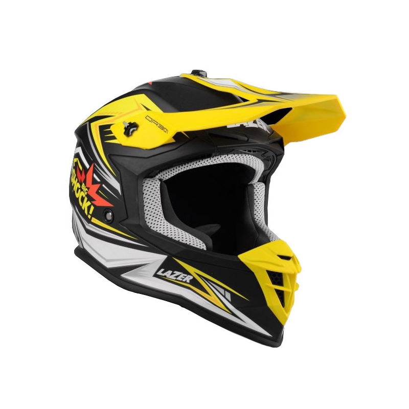 Motokrosová prilba Lazer OR301 Shock Replica čierno-žlto-biela