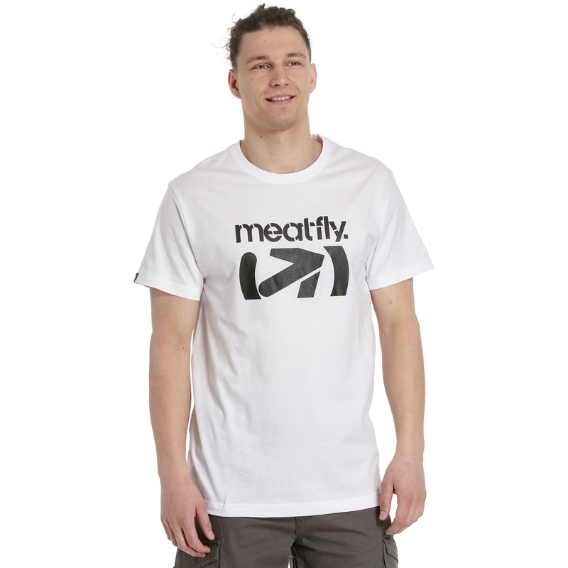 Triko Meatfly Podium biele