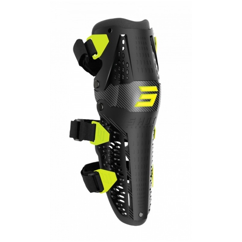 Chrániče kolien Shot Airflow čierno-fluo žlté