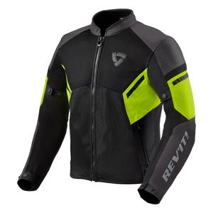 Bunda na motocykel Revit GT-R Air 3 čierno-fluo žltá