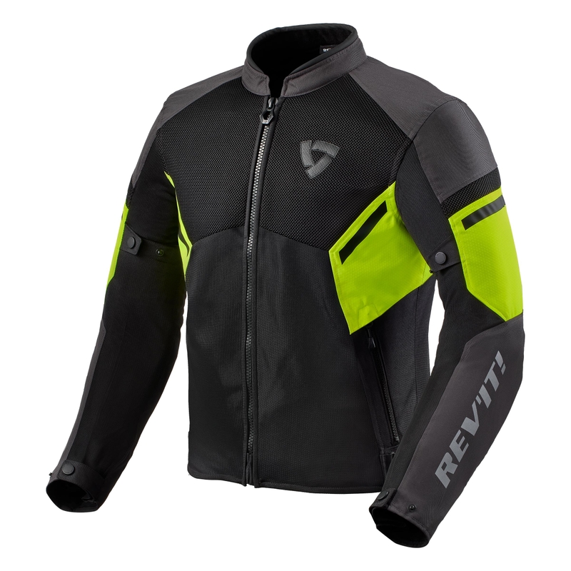 Bunda na motocykel Revit GT-R Air 3 čierno-fluo žltá