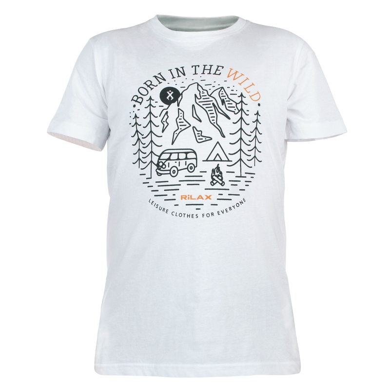 Pánske tričko Rilax Morik biele výpredaj