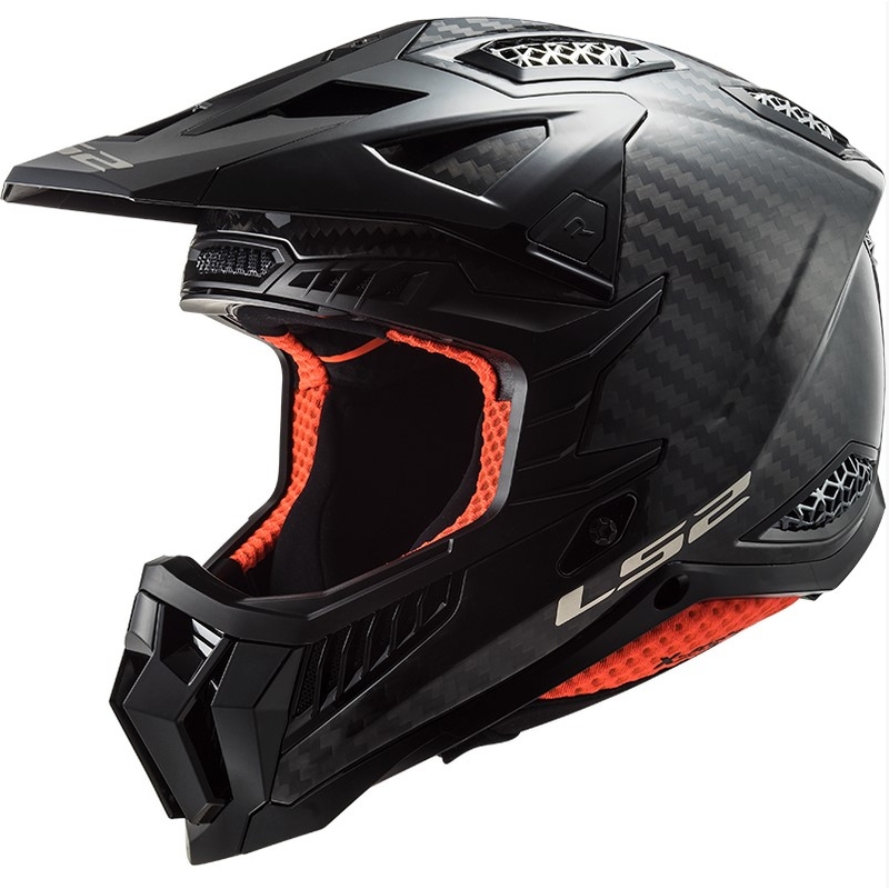 Motokrosová prilba LS2 MX703 X-Force Solid Carbon čierna