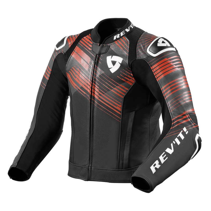 Bunda na motocykel Revit Apex čierno-fluo červená výpredaj