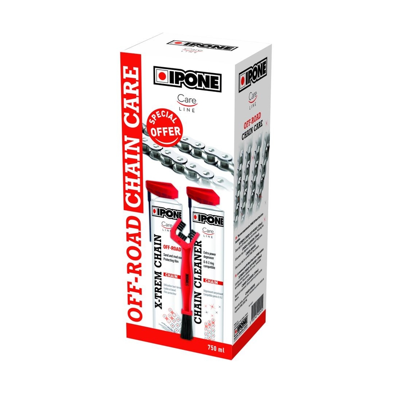 Súprava na čistenie a mazanie reťaze Ipone Off Road Chain Care