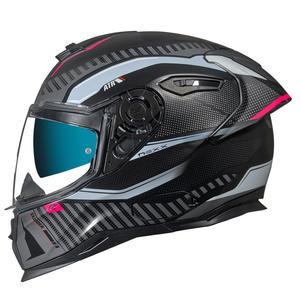 Integrálna prilba na motocykel NEXX SX.100R Skidder čierno-sivo-růžová výpredaj