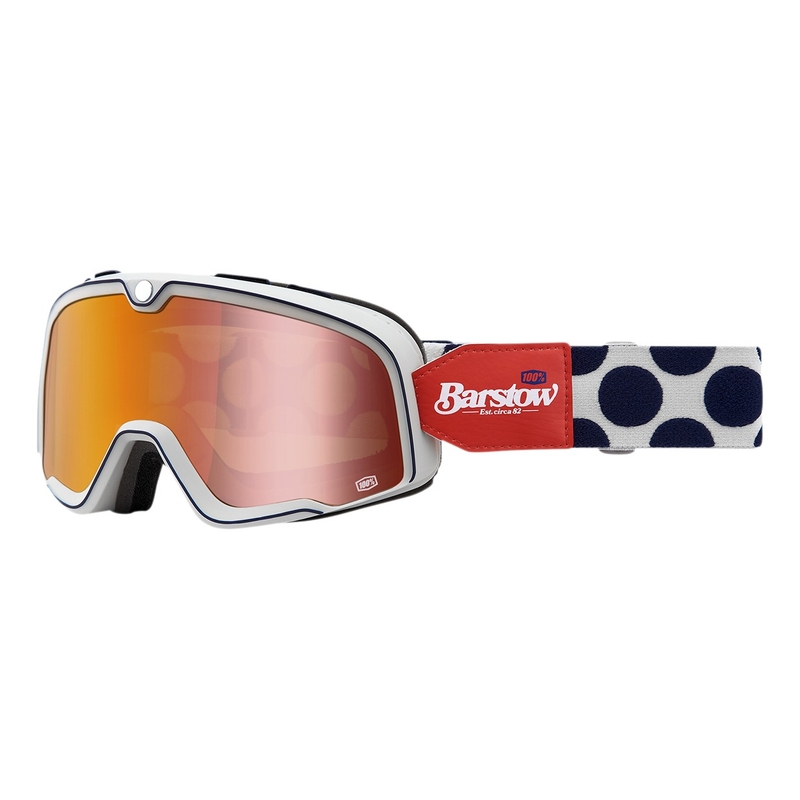 Okuliare 100% BARSTOW Hayworth červeno-modro-biele (červené plexi)