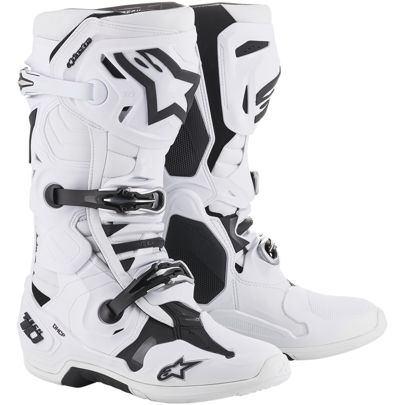 Topánky na motocykel Alpinestars Tech 10 biele