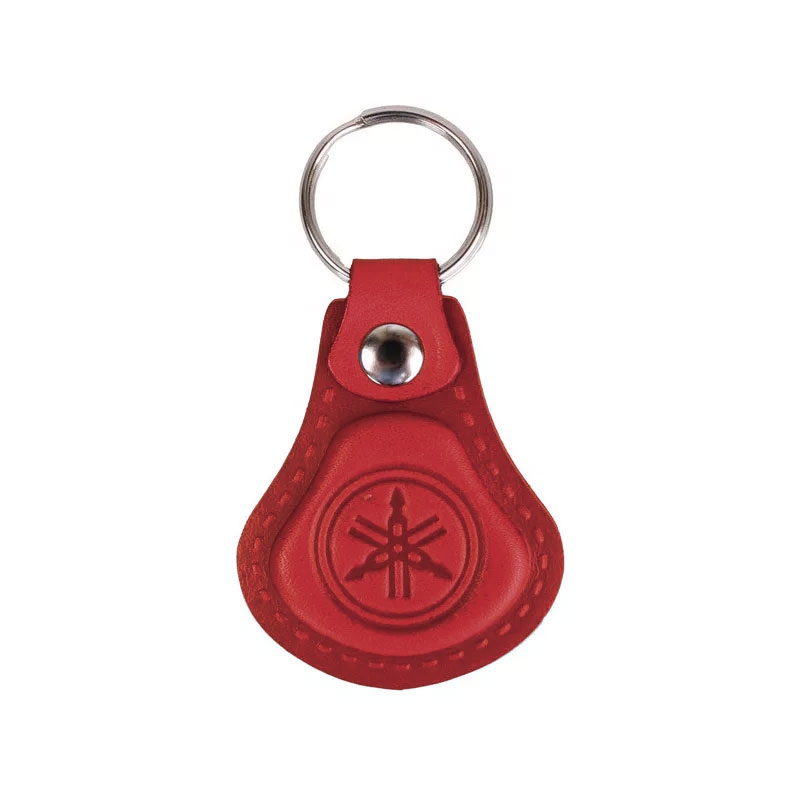 Kožený prívesok na kľúče Yamaha červený