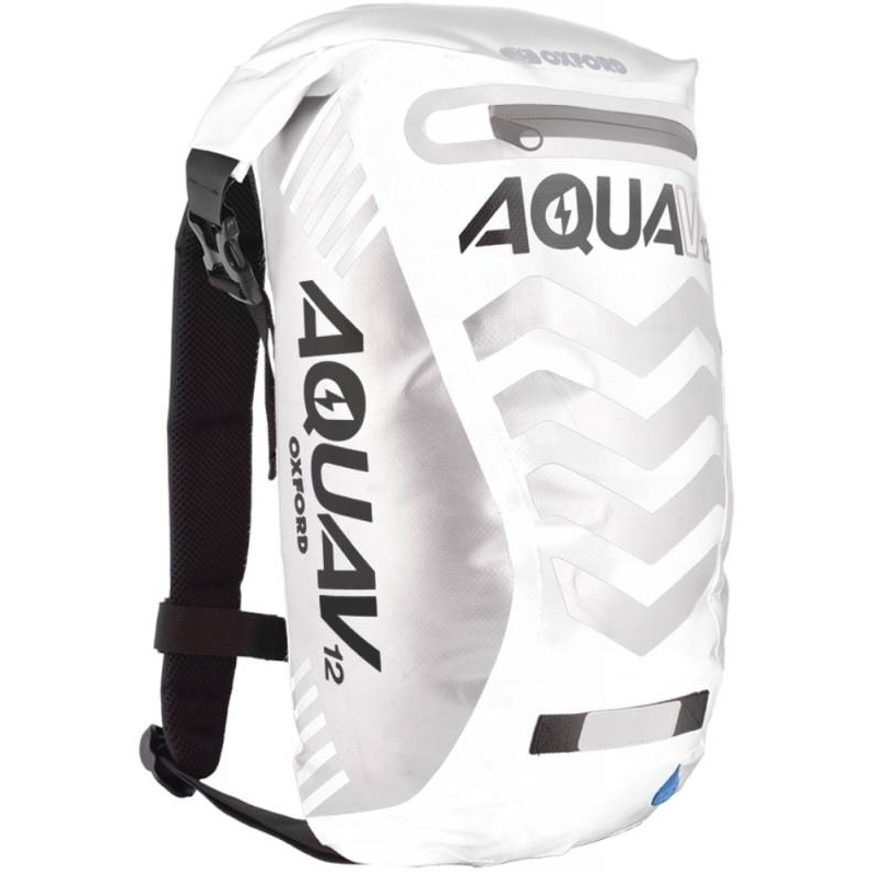 Vodotesný batoh Oxford Aqua V12 Extreme Visibility bielo / šedý
