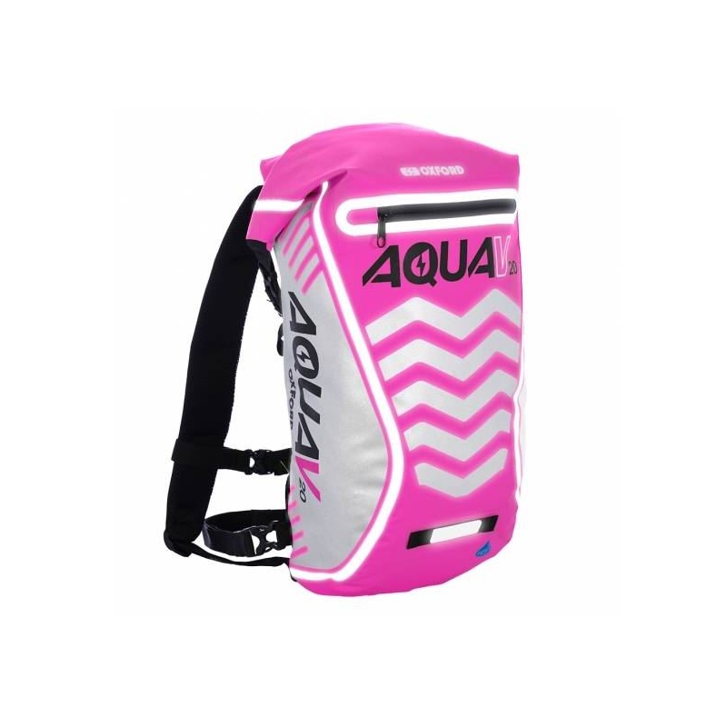 Vodotesný batoh Oxford Aqua V20 Extreme Visibility ružový