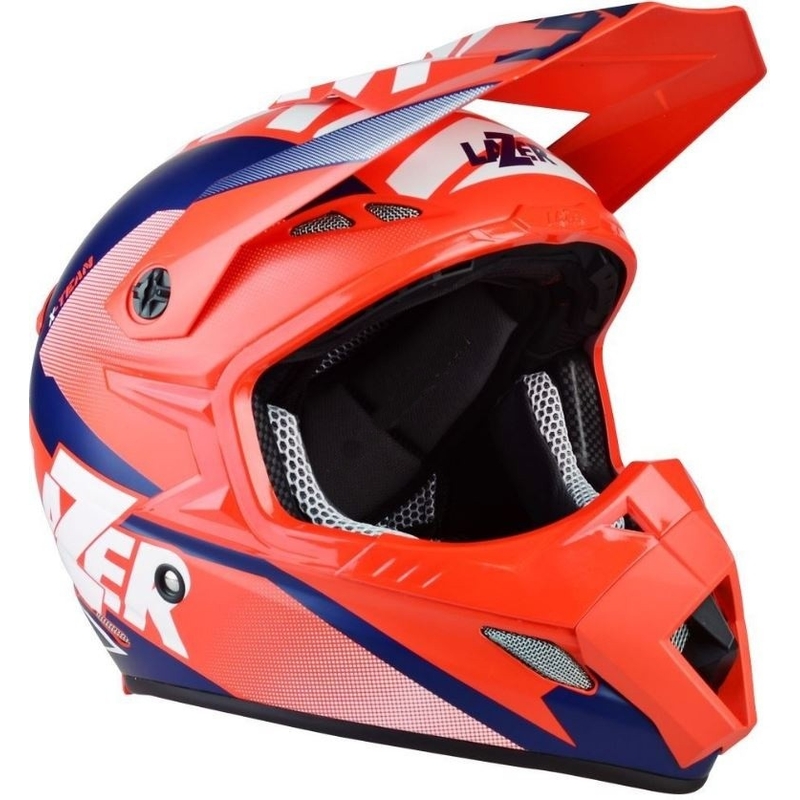 Motokrosová prilba Lazer MX8 X-Team Carbon červeno-modrá
