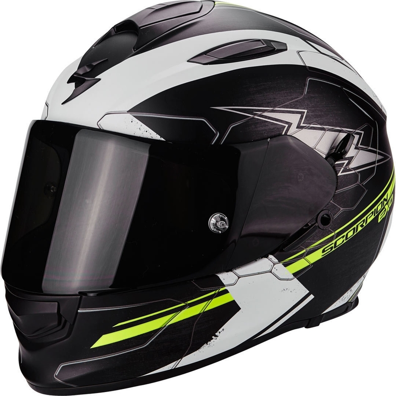 Integrálna prilba Scorpion EXO-510 Air Cross čierno-bielo-fluo žltá výpredaj