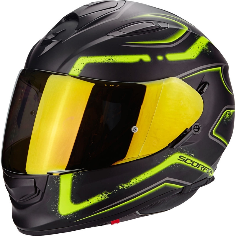 Integrálna prilba Scorpion EXO-510 Air Radium čierno-fluo žltá