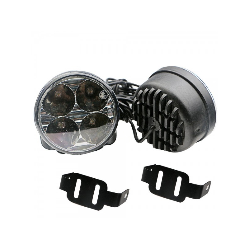 Svetlá denného osvetlenia Superlight DRL 4 LED diódy guľatá