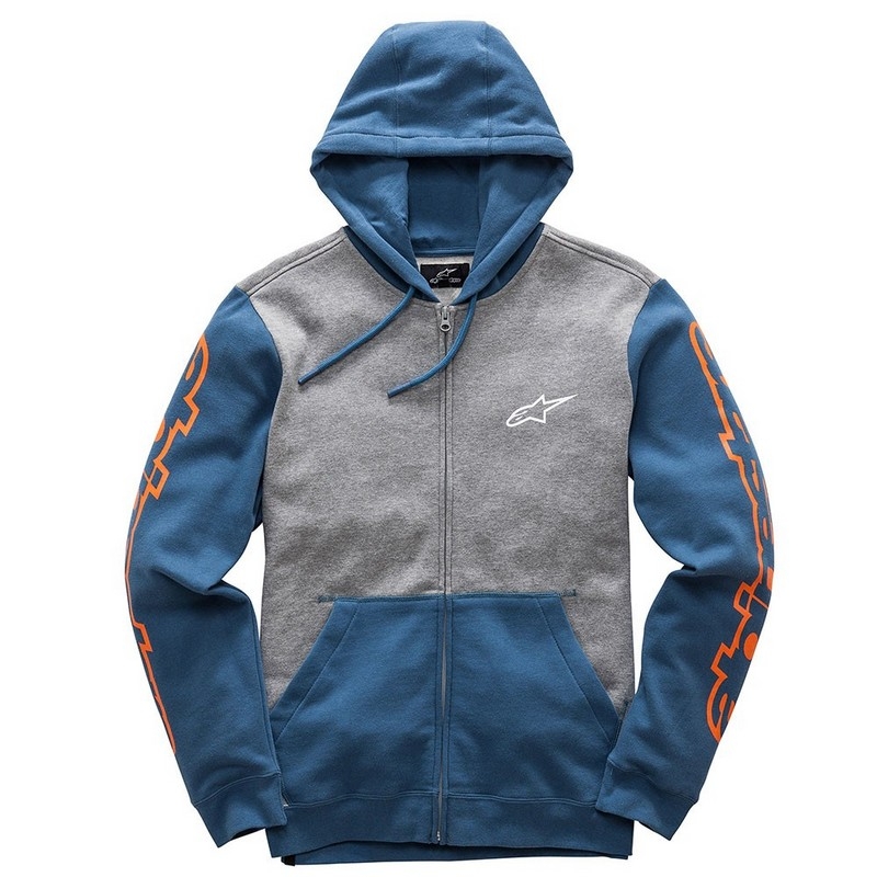 Mikina Alpinestars Machine Fleece šedo-modrá výpredaj