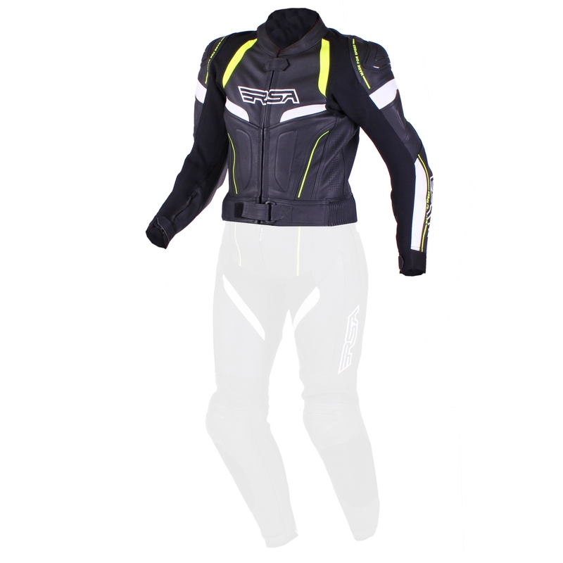 Dámska bunda RSA Speedway čierno-bielo-fluo žltá výpredaj