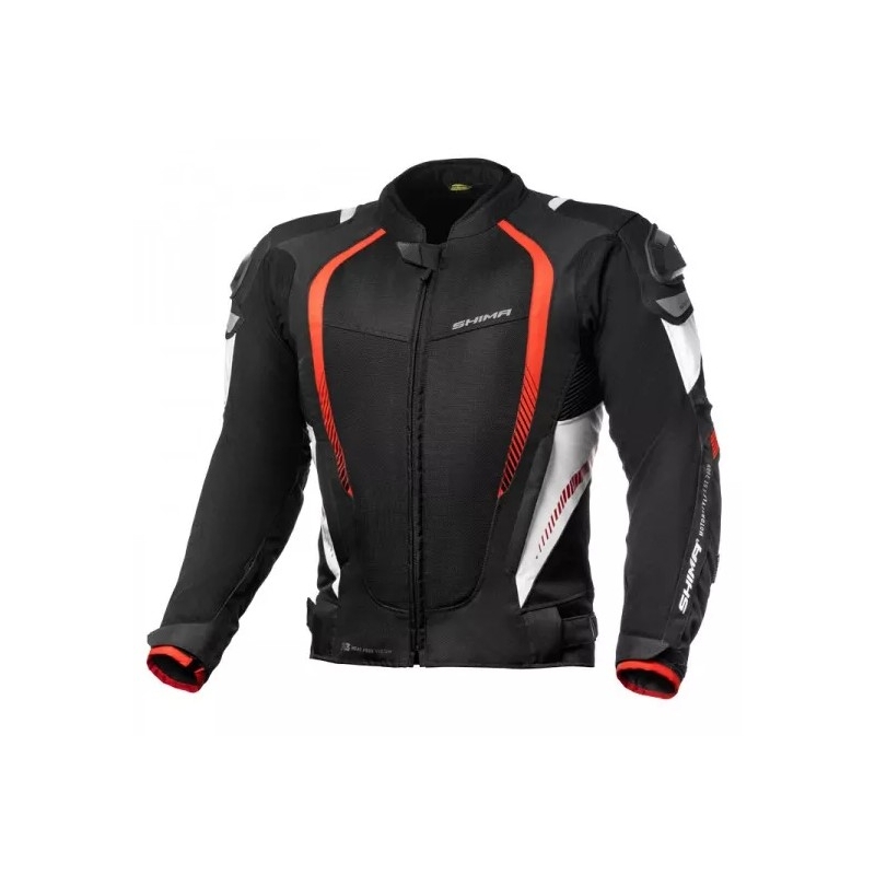 Bunda na motocykel Shima Mesh Pro čierno-červená