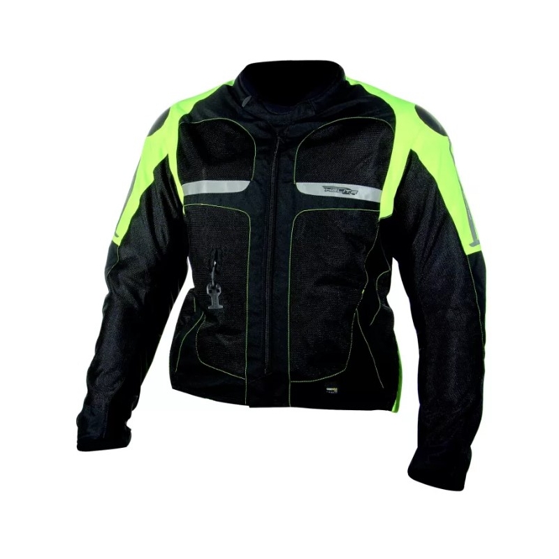 Airbagová bunda HELITE Vented čierno-fluo žltá
