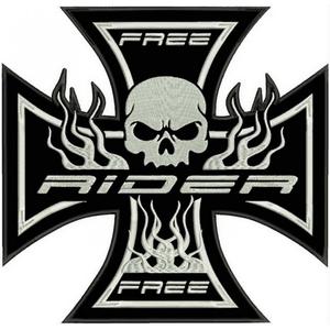 Nášivka Kríž šedá