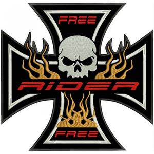 Nášivka Kríž oranžová - veľká