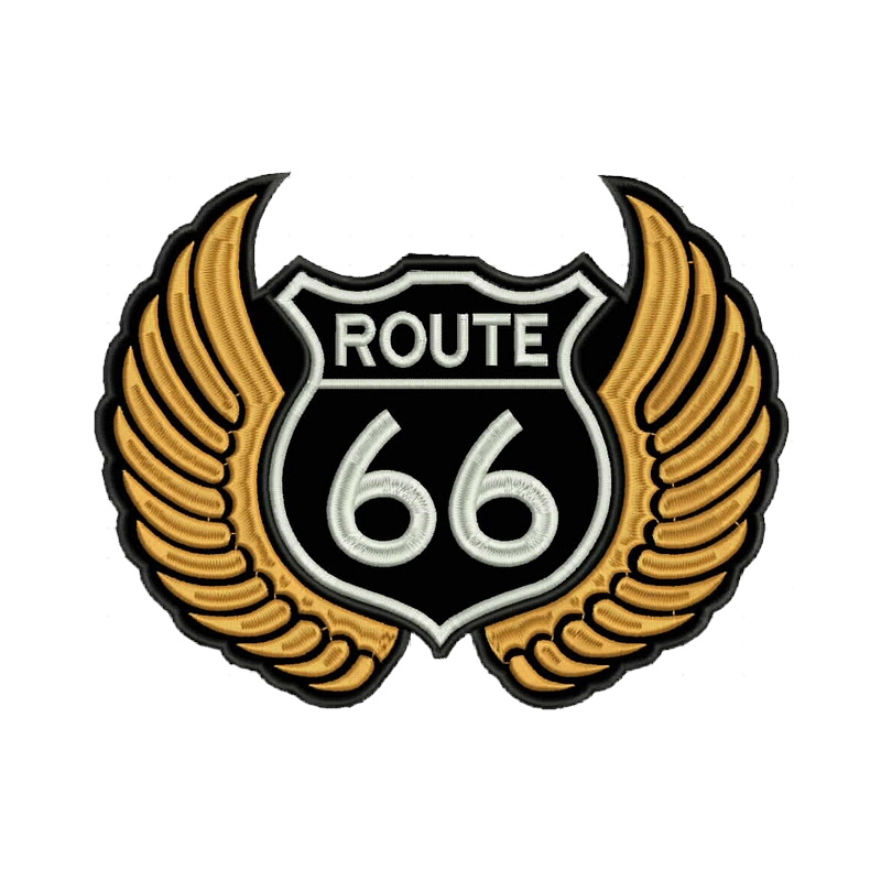 Nášivka Route krídla oranžové - veľká výpredaj