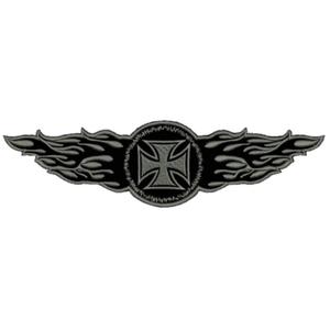 Nášivka Plamene šedé