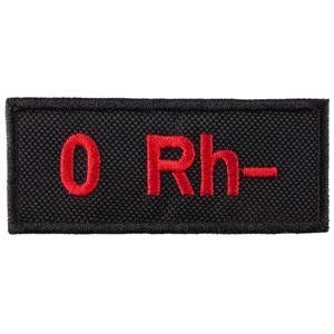 Nášivka s krvnou skupinou 0 Rh-