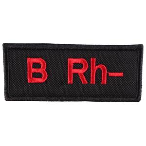Nášivka s krvnou skupinou B Rh-