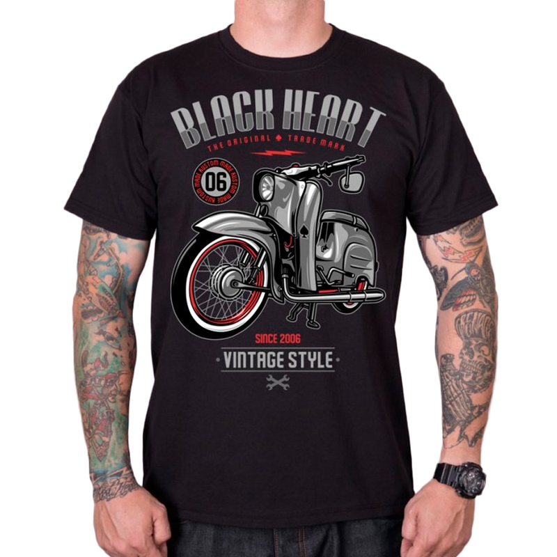 Pánske tričko Black Heart Vintage Style