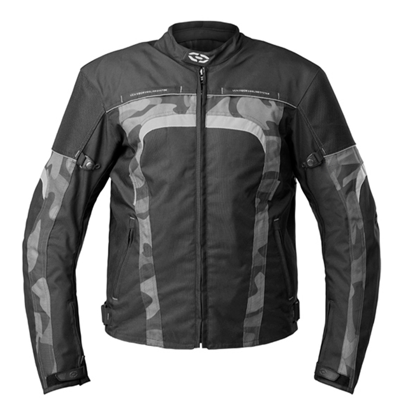 Bunda na motocykel 4SQUARE Titan čierno-šedá camo výpredaj