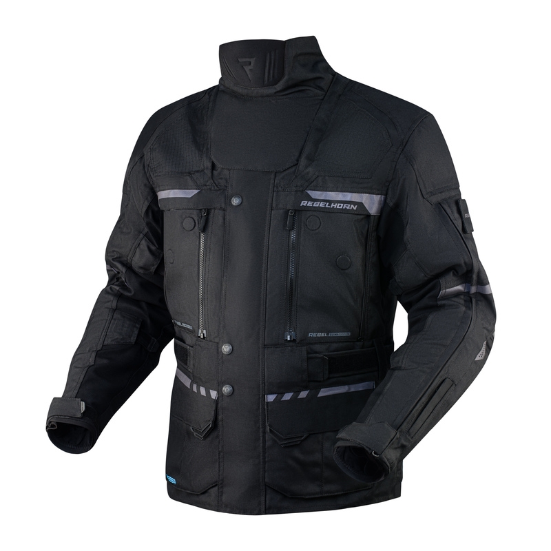 Bunda na motocykel Rebelhorn Cubby IV čierná výpredaj
