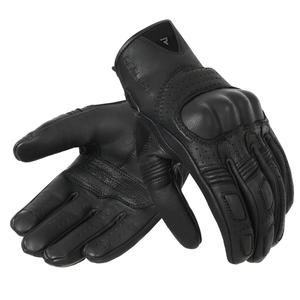 Rukavice na motocykel Rebelhorn Thug II čierne perforované