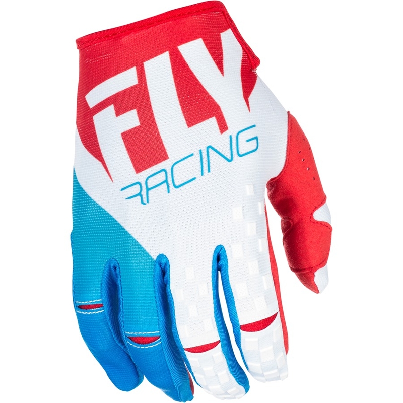 Motocrossové rukavice FLY Racing Kinetic 2018 - USA červeno-bielo-modré
