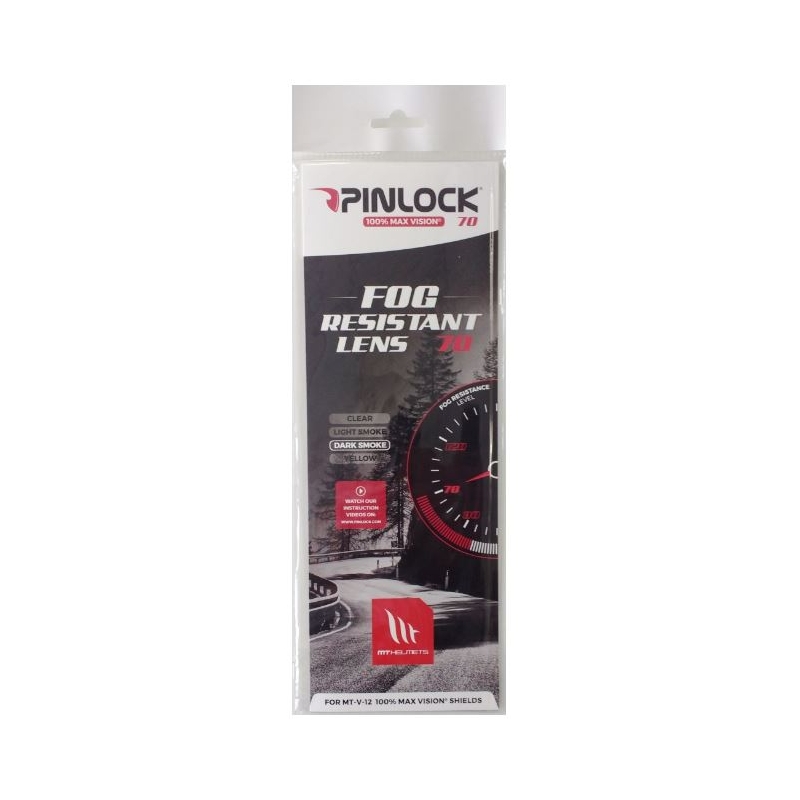 Pinlock pre prilbu MT V-12 dymový