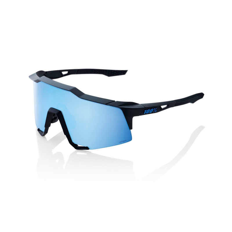 Slnečné okuliare 100% SPEEDCRAFT Matte Black (HIPER modré sklo)