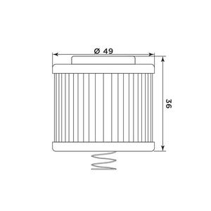 Olejový filter MIW Y4020 (alt. HF540)