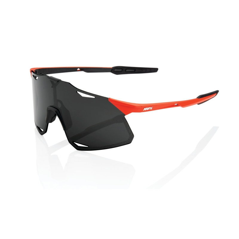Slnečné okuliare 100% HYPERCRAFT Matte Oxyfire čierno-červené (dymové sklo)