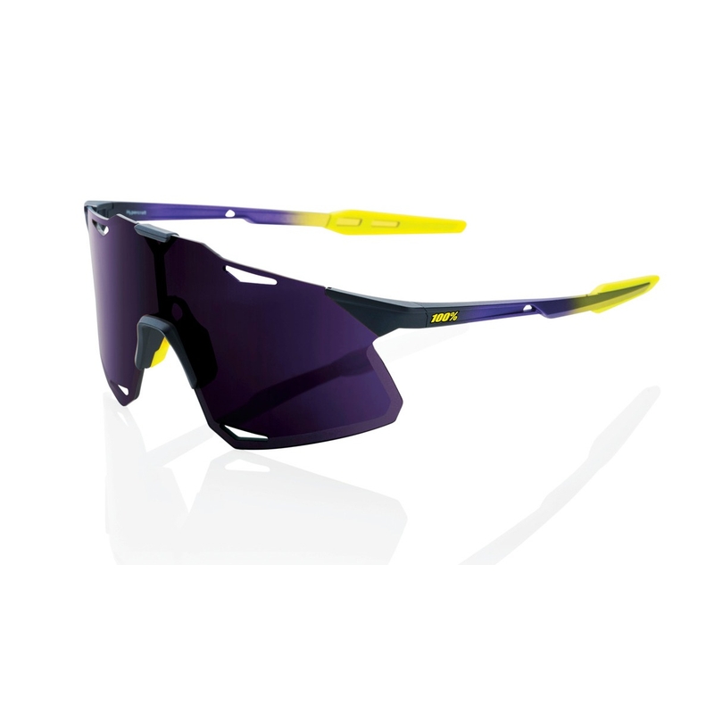 Slnečné okuliare 100% HYPERCRAFT Metallic Digital Brights fialovo-žlté (fialové sklo)