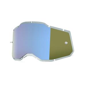 Plexi 100% Injected Racecraft 2/Accuri 2/Strata 2 modré zrkadlové (Anti-fog) výpredaj