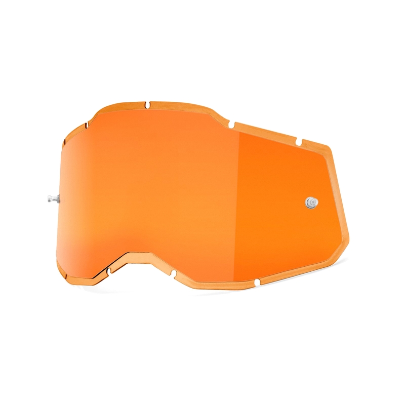 Plexi 100% Injected Racecraft 2/Accuri 2/Strata 2 oranžové zrkadlové (Anti-fog)