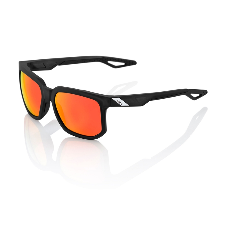 Slnečné okuliare 100% CENTRIC Matte Crystal Black čierne (červená sklá)