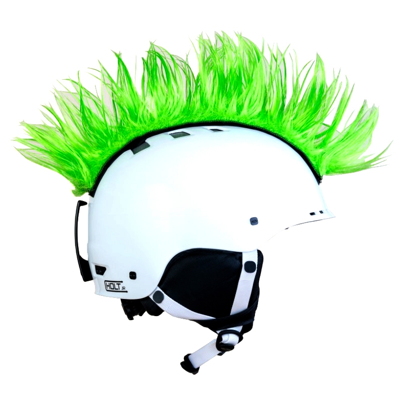 Číro na helmu Mohawk zelenej