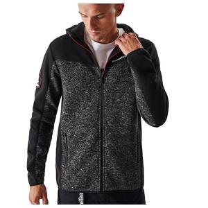 Pánska fleecová mikina DAKAR Cross 4 čierno-sivá