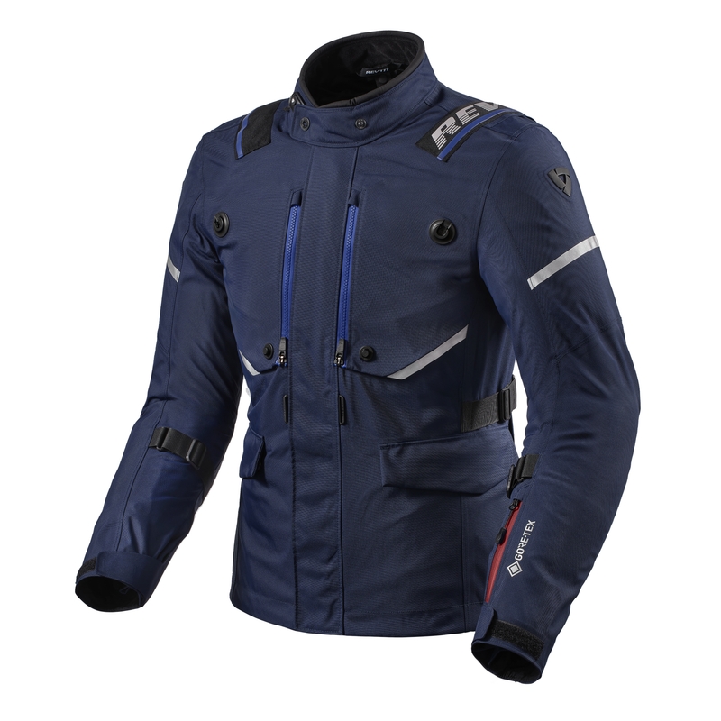 Bunda na motocykel Revit Vertical GTX tmavo modrá