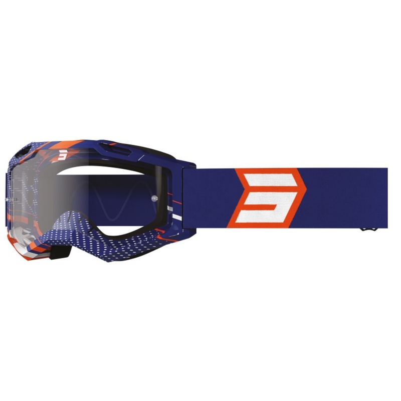 Motokrosové okuliare Shot Assault 2.0 Drop oranžovo-bielo-modré