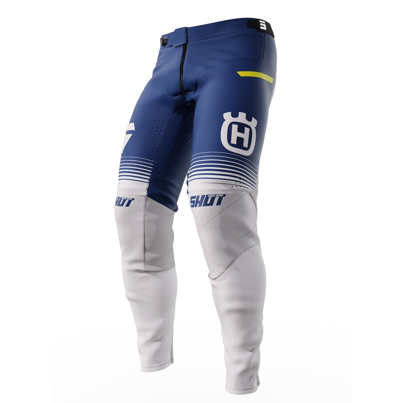 Motokrosové nohavice Shot Aerolite Husqvarna LE bielo-modré výpredaj