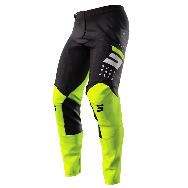 Motokrosové nohavice Shot Contact Camo 2.0 čierno-fluo žlté výpredaj