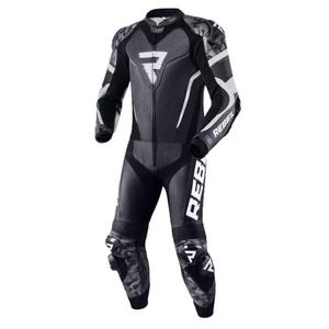 Kombinéza na motocykel Rebelhorn Rebel čierno-biela