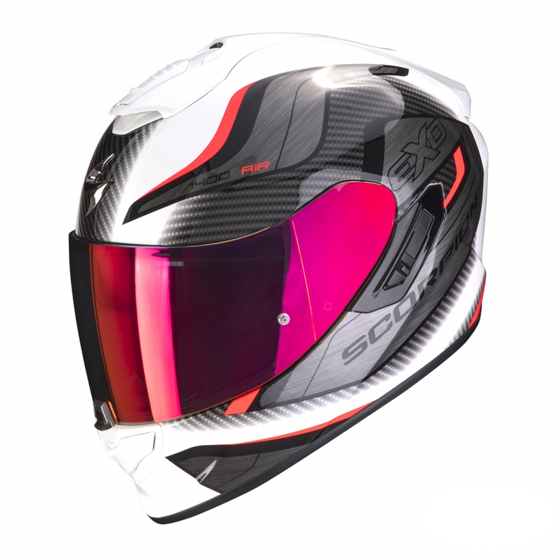 Integrálna prilba na motocykel Scorpion EXO-1400 EVO Air Attune bielo-červená
